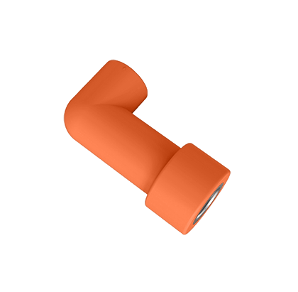 PP-R 橙優/加長內螺紋 90°彎頭（8cm）